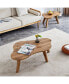 Modern Wood Coffee Table, Cloud Shape, Multipurpose