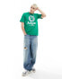 Фото #1 товара Aape By A Bathing Ape regular fit short sleeve t-shirt with front print in green