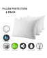 Фото #8 товара Quilted Waterproof and Hypoallergenic Pillow Covers - Standard Size - 4 Pack