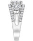 ფოტო #2 პროდუქტის Diamond Flower Cluster Ring (1 ct. t.w.) in 14k White Gold