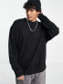 Weekday oversized sweatshirt in black