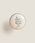 Pack of ceramic flower door knobs (pack of 2)