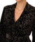 ფოტო #3 პროდუქტის Women's Glitter Velvet Tie-Waist Top