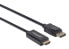 Фото #5 товара Manhattan DisplayPort 1.1 to HDMI Cable - 1080p@60Hz - 1.8m - Male to Male - DP With Latch - Black - Not Bi-Directional - Three Year Warranty - Polybag - 1.8 m - DisplayPort - HDMI - Male - Male - Straight