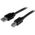 StarTech.com 15m / 50 ft Active USB 2.0 A to B Cable - M/M - 15 m - USB A - USB B - USB 2.0 - Male/Male - Aluminium - Black