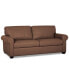 Фото #3 товара Orid 77" Leather Roll Arm Apartment Sofa, Created for Macy's