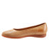 Фото #4 товара Trotters Darcey T1904-299 Womens Brown Leather Slip On Ballet Flats Shoes 6