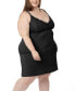 Фото #8 товара Women's Plus Size Lucille Lace Maternity & Nursing Nightgown - With Clip Down Cups