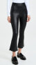 commando Women's Faux Leather Cropped Flare Pants, Black, S