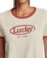 ფოტო #4 პროდუქტის Women's Y2K Logo Ringer T-Shirt