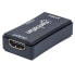 Фото #4 товара Manhattan HDMI Repeater - 4K@60Hz - Active - Усилитель HDMI сигнала до 40м - Черный - Гарантия 3 года - Блистер - 4096 x 2160 пикселей - AV репитер - 40 м - Проводной - Черный - HDCP