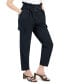 Petite D-Ring-Belt High-Rise Cargo Pants, Created for Macy's