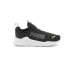 Фото #1 товара Puma Wired Run Rapid Slip On Youth Boys Black Sneakers Casual Shoes 38654608