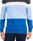Фото #3 товара Men's Elevated Marled Colorblocked Long Sleeve Crewneck Sweater, Created for Macy's