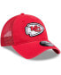Men's Red Distressed Kansas City Chiefs Game Day 9TWENTY Adjustable Trucker Hat