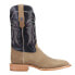 Фото #1 товара R. Watson Boots Boar Wide Square Toe Cowboy Mens Blue, Brown, Brown Casual Boot