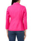 ფოტო #2 პროდუქტის Women's Linen-Blend 3/4 Sleeve Single-Button Blazer