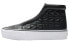 Фото #1 товара Vans SK8 HI Laceless Platform Karl Lagerfeld Quilt 高帮 板鞋 男女同款 黑色 / Кроссовки Vans SK8 HI VA3DQ7OEL
