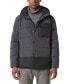 Men's Halifax Fabric Blocked Quilted Hooded Trucker Jacket