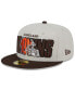 ფოტო #4 პროდუქტის Men's Stone, Brown Cleveland Browns 2023 NFL Draft On Stage 59FIFTY Fitted Hat
