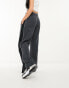 Nike Streetwear oversized fleece wide leg jogger in dark grey