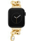ფოტო #1 პროდუქტის Women's Gold-Tone Chain Link Charm Bracelet Compatible with 42mm/44mm/45mm/Ultra/Ultra 2 Apple Watch