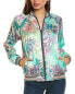 Фото #3 товара Johnny Was Tranquil Silk-Blend Bomber Jacket Women's