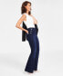 Фото #3 товара Women's Sailor High-Rise Pull-On Flare-Leg Jeans, Created for Macy's