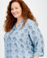 Plus Size Marrakesh Medallion Top, Created for Macy's