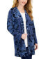 Фото #1 товара Women's Printed Open Front Cardigan, Created for Macy's
