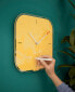 Esselte Leitz 90170019 - Quartz wall clock - Square - Yellow - Glass - Adults - Modern