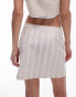 Фото #4 товара Topshop co-ord textured stripe mini skirt in neutral