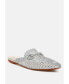 ფოტო #2 პროდუქტის Roboma Metallic Woven Diamante Mules