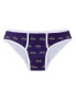 Фото #3 товара Women's Purple Baltimore Ravens Gauge Allover Print Knit Panties