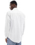 Selected Homme long sleeve linen mix shirt in white