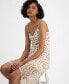 ფოტო #4 პროდუქტის Juniors' Printed Asymmetrical Hem Mini Dress