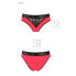 Фото #3 товара Höschen mit breitem Gummiband und Spitze PANTIES PS001 red/black - Passion S (42)