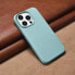 Фото #13 товара Skórzane etui iPhone 14 Pro Max magnetyczne z MagSafe Litchi Premium Leather Case zielony