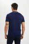 Erkek T-shirt Lacivert C4984ax/nv64