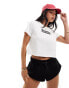 Levi's cropped Jordie tee in white