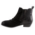 Softwalk Rockford S2058-003 Womens Black Wide Suede Ankle & Booties Boots 8.5