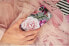 Фото #4 товара Чехол для смартфона Puro Glam Geo Flowers - iPhone Xs / X (розовые пионы)