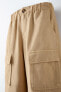 Фото #4 товара Струящиеся брюки с большими карманами ZARA