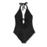 Фото #5 товара Women's Crochet Trim Plunge One Piece Swimsuit - Kona Sol Black M