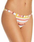 Фото #1 товара Minkpink 262330 Women's Barbados Multi Bikini Bottom Swimwear Size L