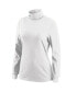Фото #3 товара Women's White Seattle Seahawks Long Sleeve Tri-Blend Turtleneck T-shirt