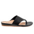 Фото #1 товара Softwalk Chandler S2306-001 Womens Black Leather Slip On Thong Sandals Shoes 10