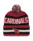 Фото #1 товара Men's '47 Cardinal Arizona Cardinals Bering Cuffed Knit Hat with Pom