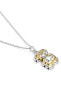 Фото #3 товара Charming silver necklace with bicolor pendant 1004018200 (chain, pendant)