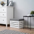 Sitzhocker mit Stauraum WHITE 3er Set